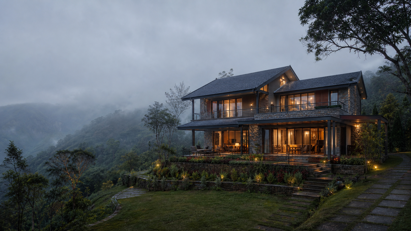 Luxury villa construction in Kodaikanal
